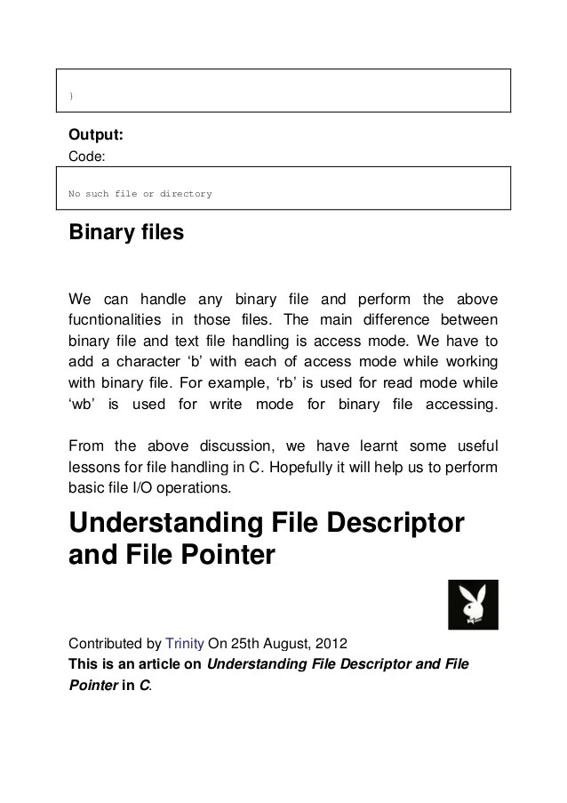 Understanding c file handling functions with examples
