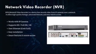 Understanding the Key Differences between NVR & DVR- NVR vs DVR | PDF