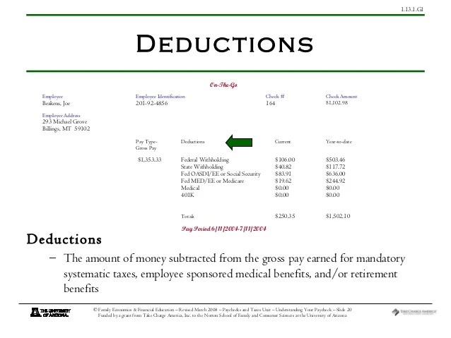 Understanding your paycheck powerpoint presentation 1.13.1