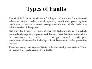 Faults on Power System | PPTX