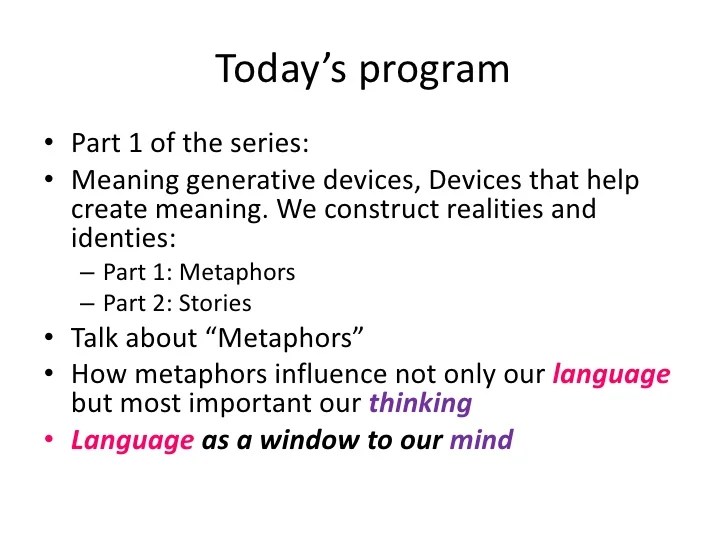 Unit 7. Devices that generate meaning, construct reality and shape id…