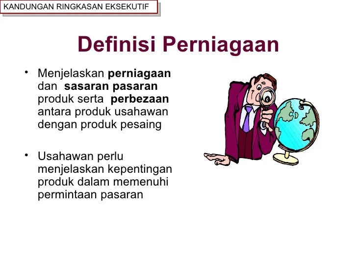 Ringkasan Eksekutif Perniagaan Makanan / Ringkasan Eksekutif Pelan