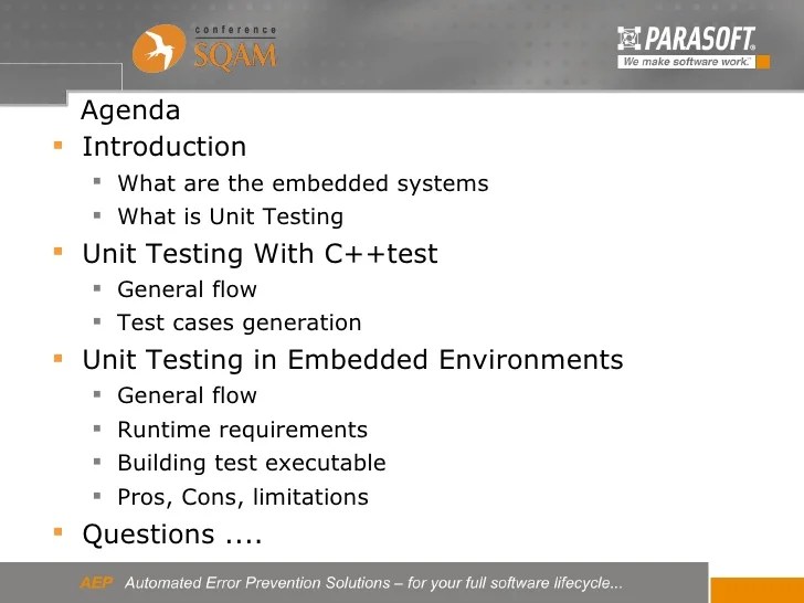 Unit testing on embedded target with C++Test