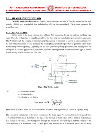 Unit v MEASUREMENT OF POWER, FLOW AND TEMPERATURE RELATED PROPERTIES | PDF