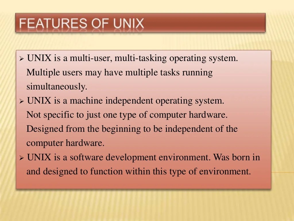 Unix Operating System