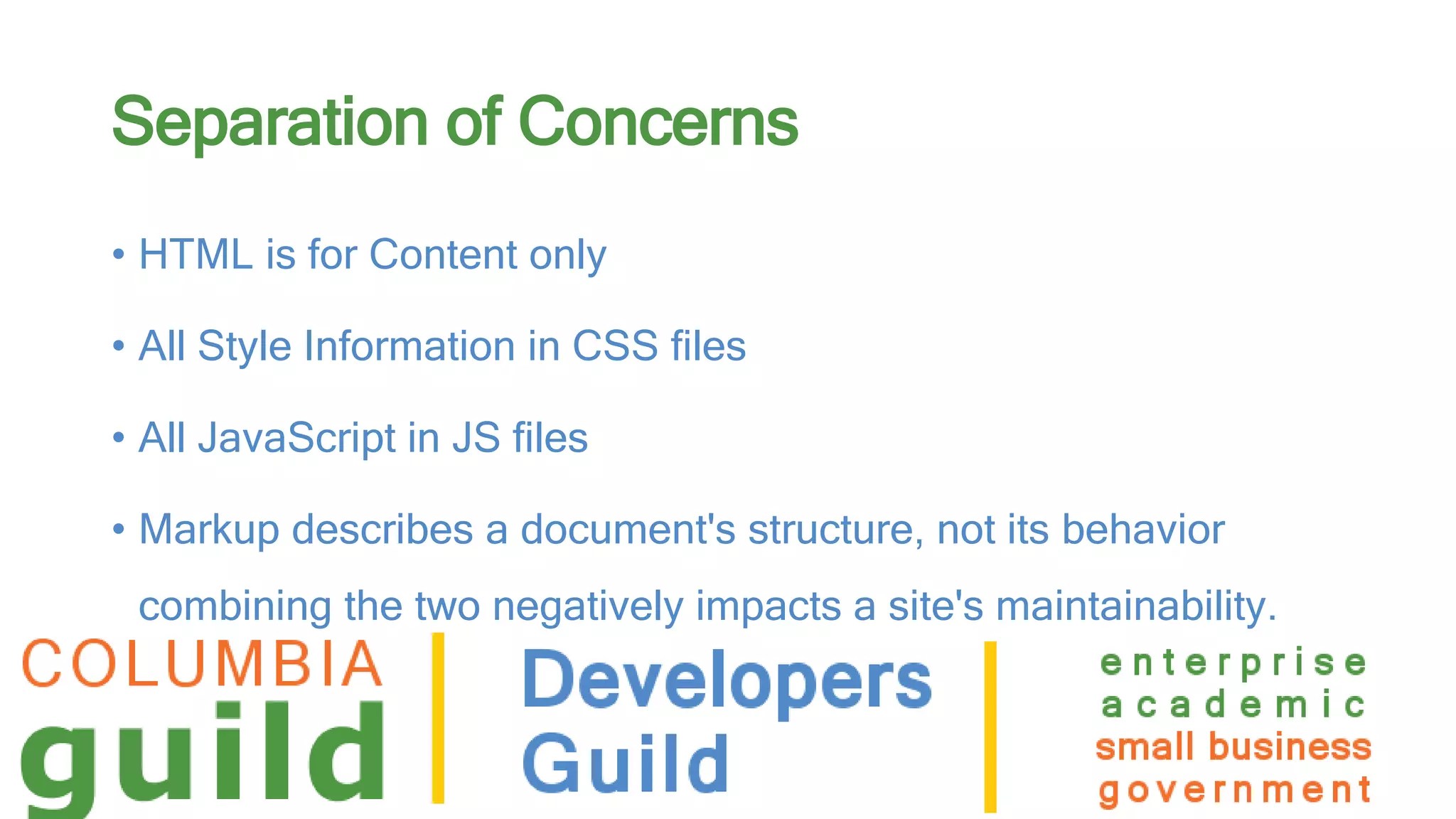 Unobtrusive javascript PPT