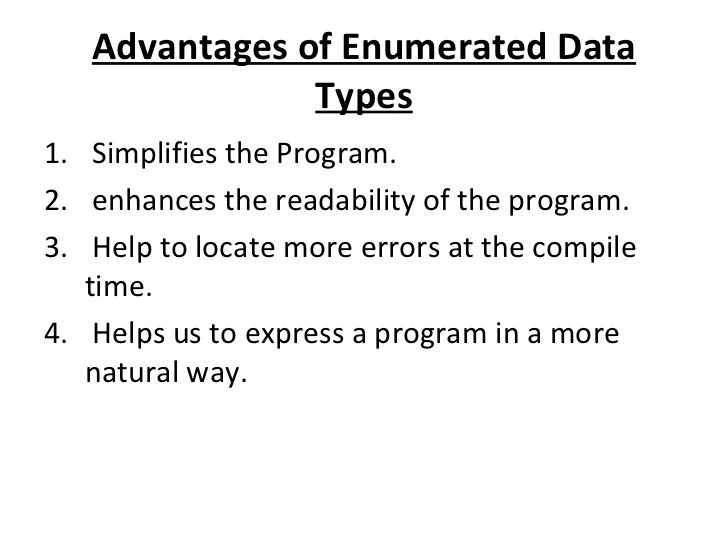 User defined data type