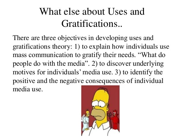Uses and gratifications theory presentation for COMM 2010