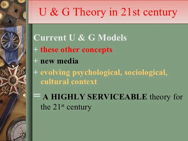Uses and gratification theorypresentation