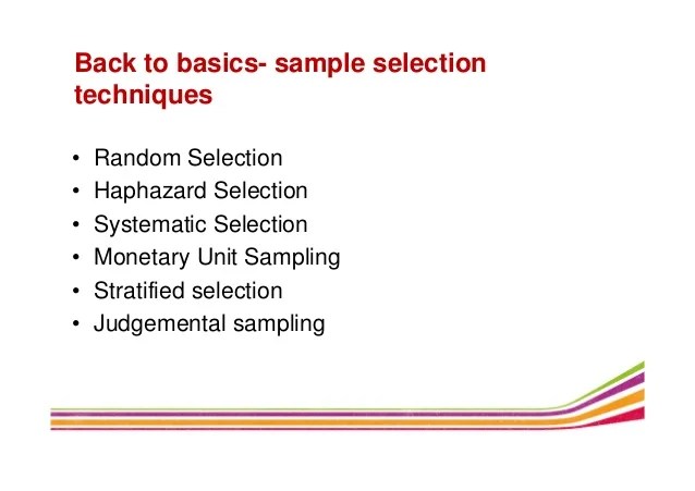 Using Idea To Create A Sampling Methodology