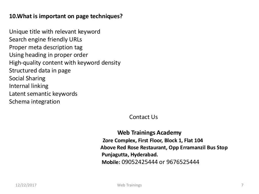 SEO Interview Questions and Answers 2017