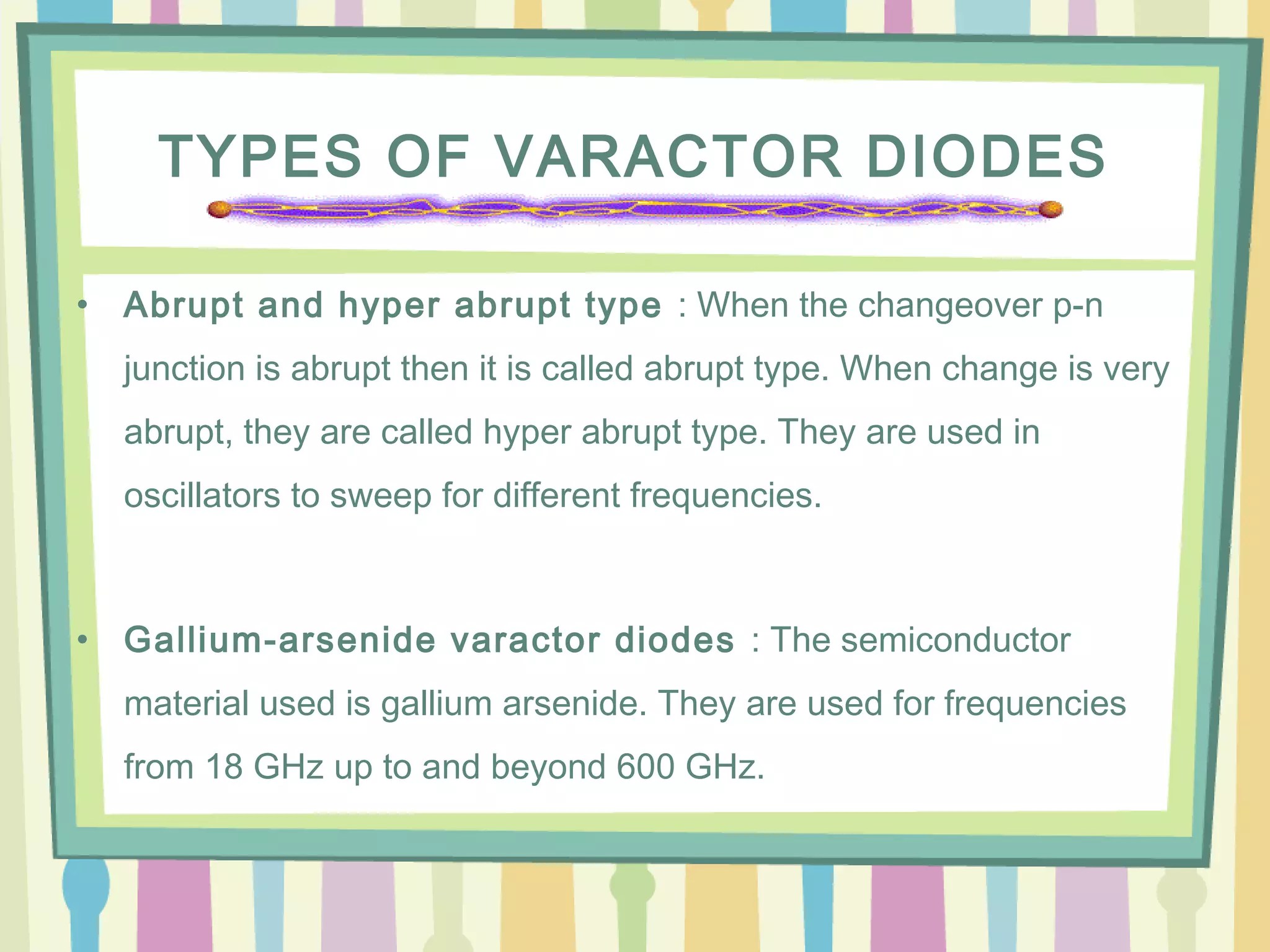Varactor diode PPT