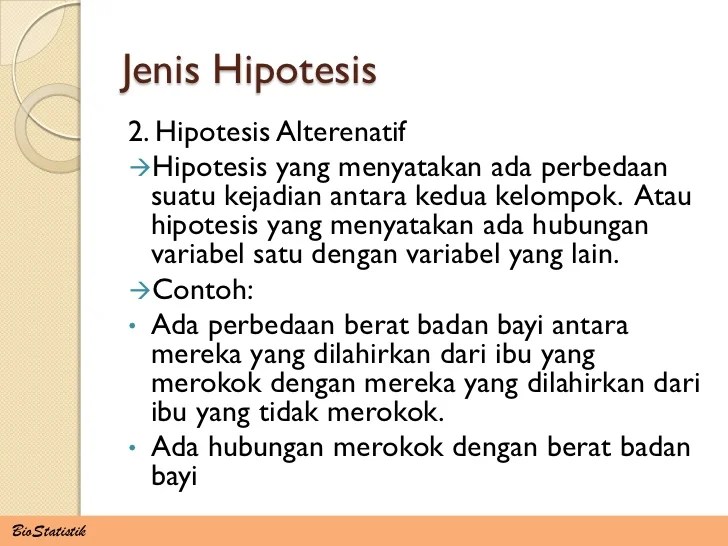 Variabel dan hipotesis