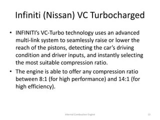 Variable Compression Ratio engine | PPT