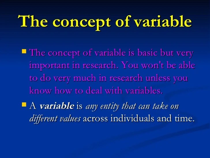 Variables And Measurement Scales Variables And Measurement Scales