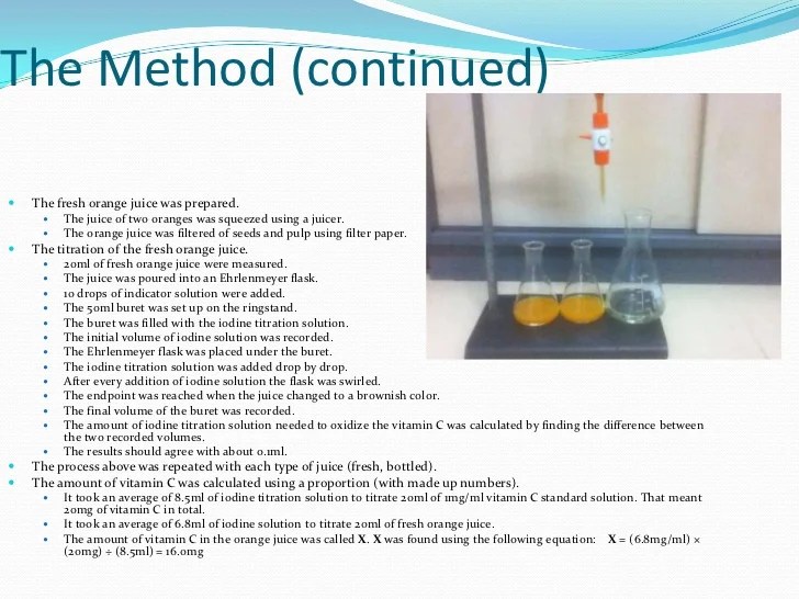 Vitamin c powerpoint