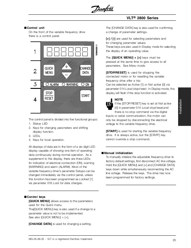Manual de Danfoss 2800