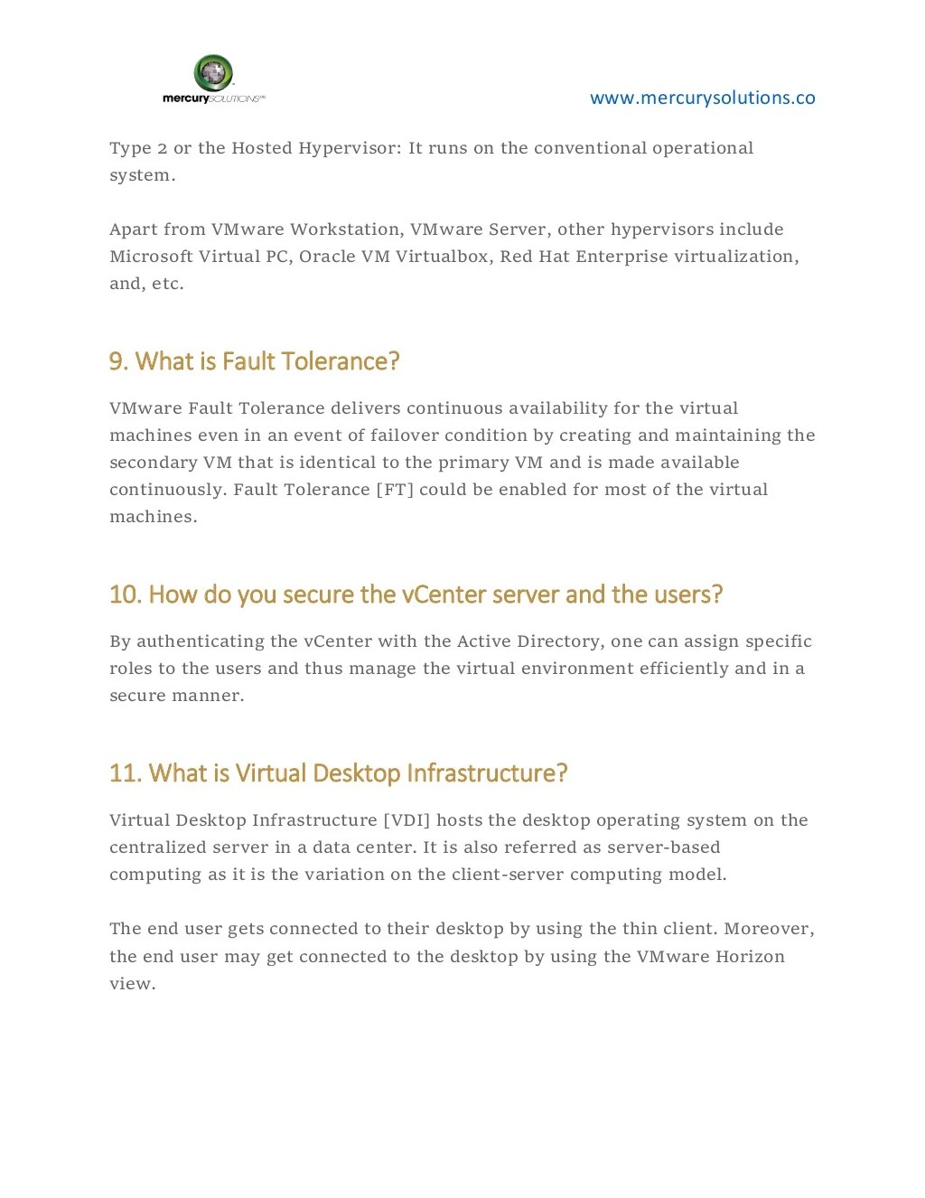 15 Vmware interview questions & answers 2018