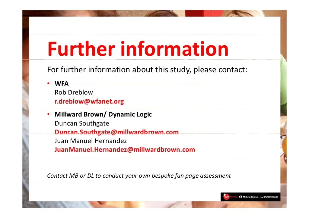 Further informationFor further information about this study, please c…