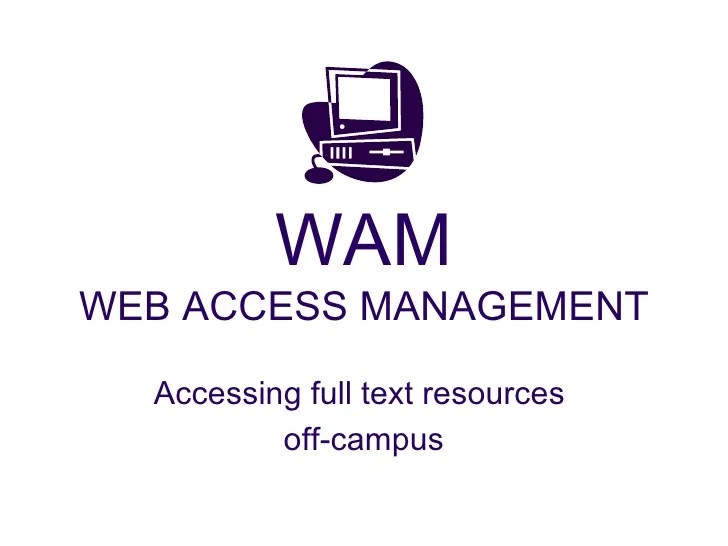 Web Access Management