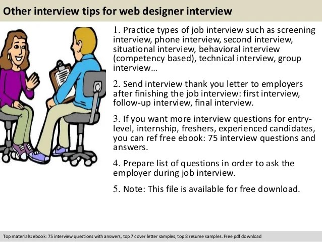 Web designer interview questions