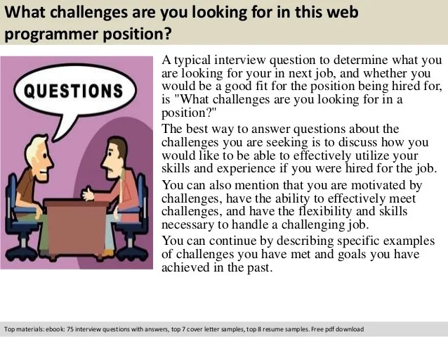Web programmer interview questions