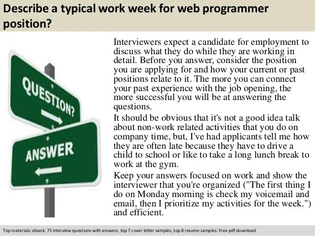 Web programmer interview questions