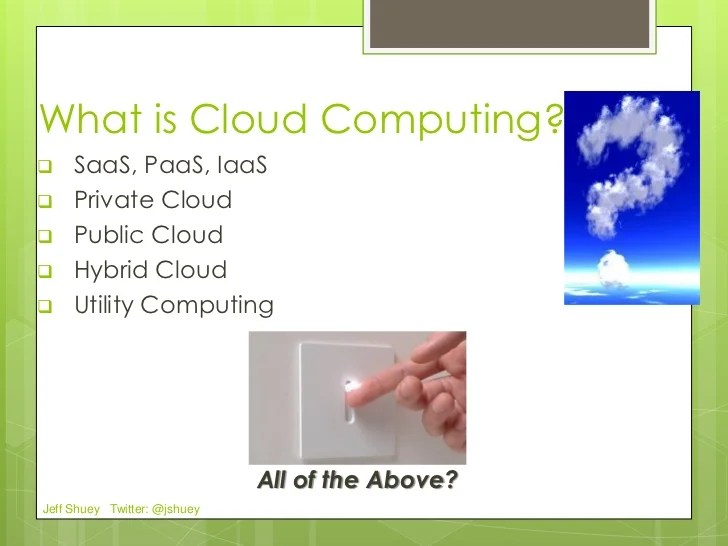 What does Cloud Computing mean for ECM and SharePoint by Jeff Shuey