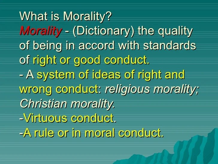 What is morality.ppt reed 4
