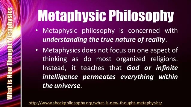 What Is New Thought Metaphysics