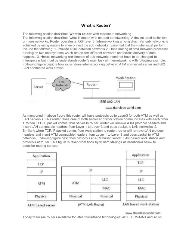 What is router? Basic function of router