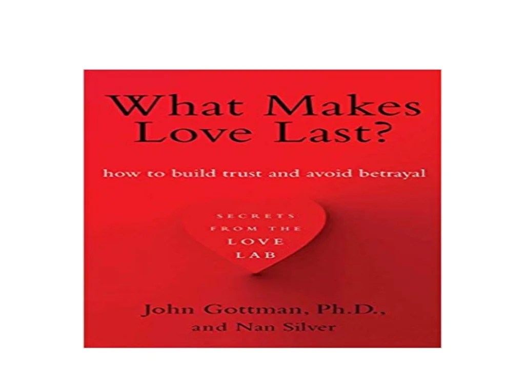 [download]_p.d.f library What Makes Love Last How to Build Trust and