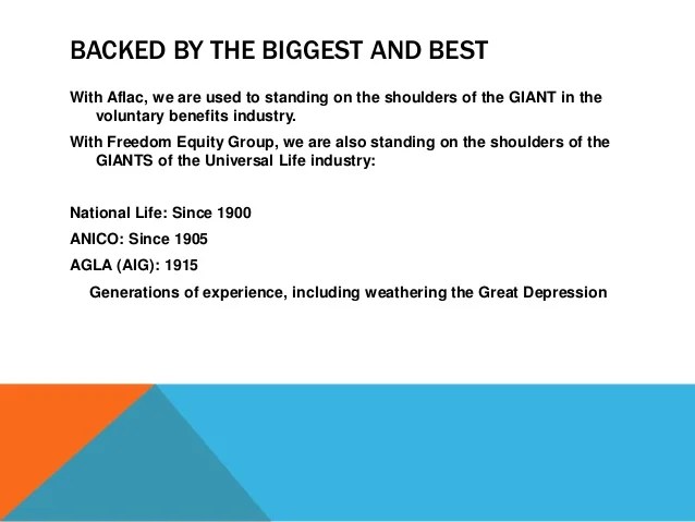 Adding FEG Indexed Universal Life Products to your Aflac Client Base