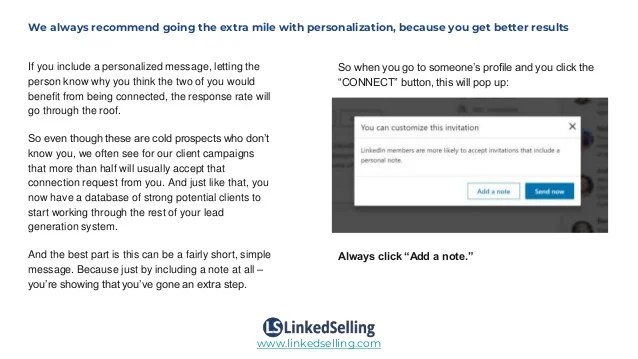 Why you should always send a personalized LinkedIn connection request