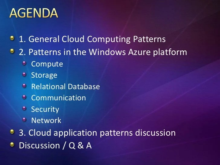 Microsoft Cloud Microsoft Cloud Design Patterns