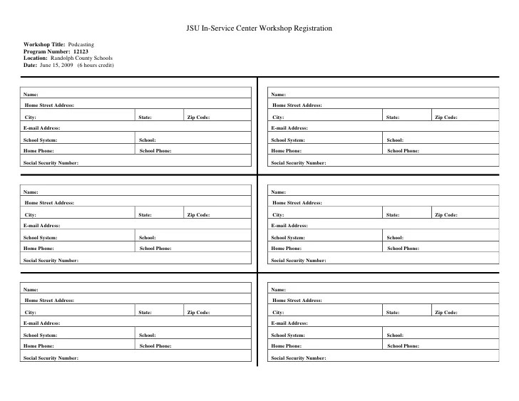 ballot entry template