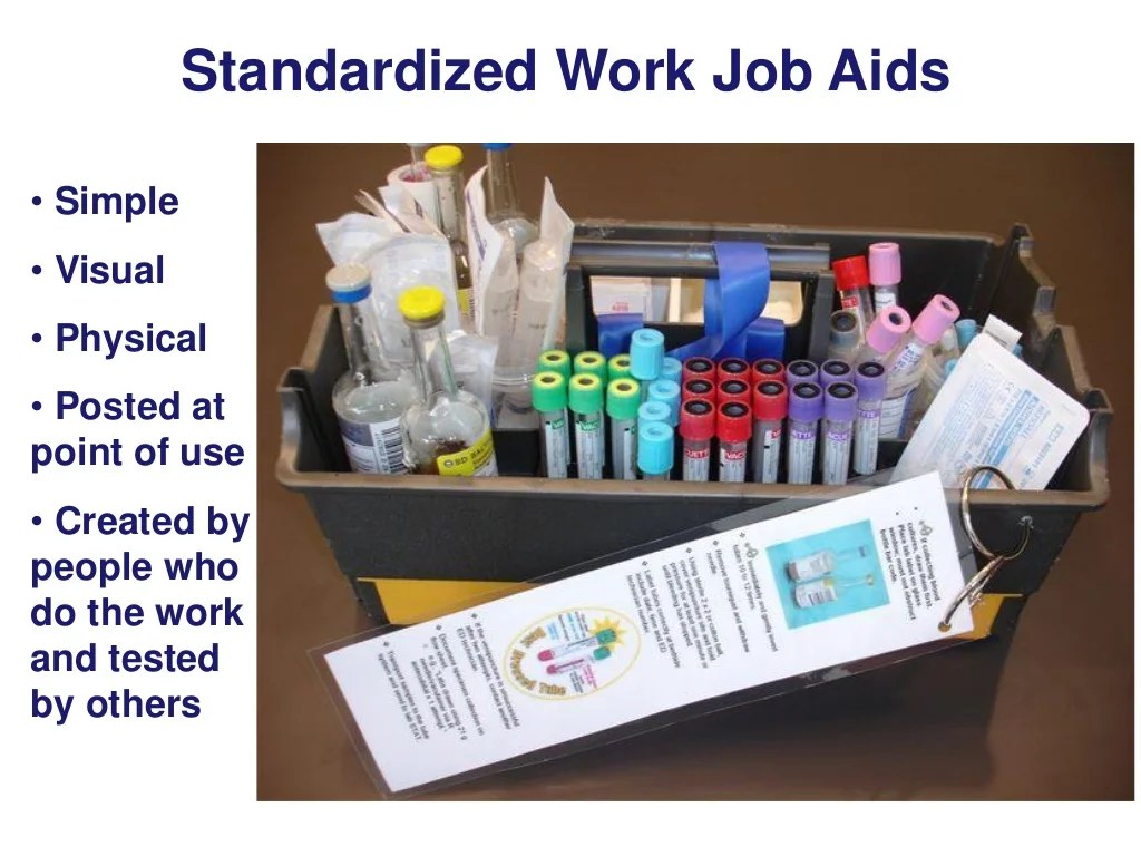 Standardized Work Job Aids