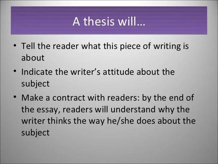 Writing a thesis_statement