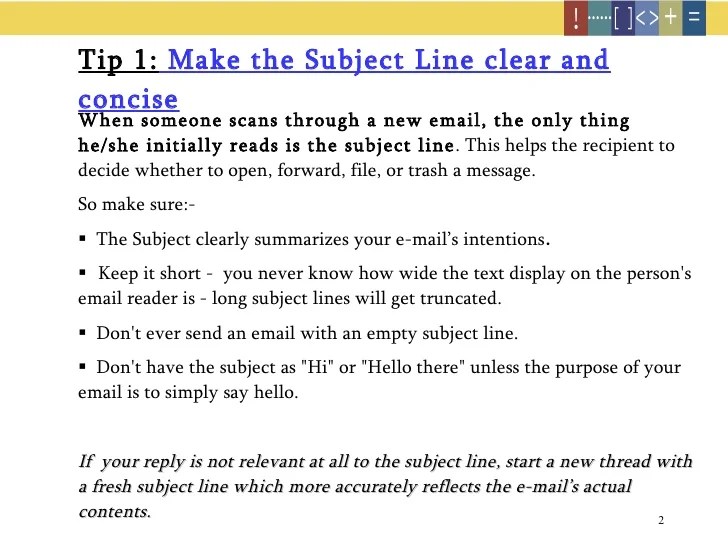 Writing Effective Emails