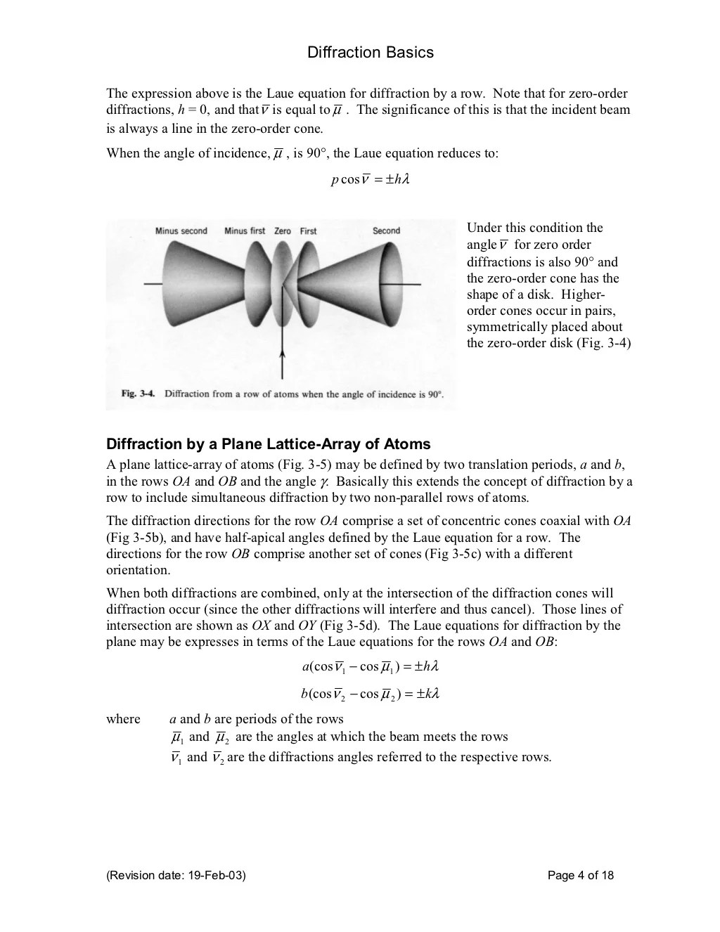 X ray diffraction basics