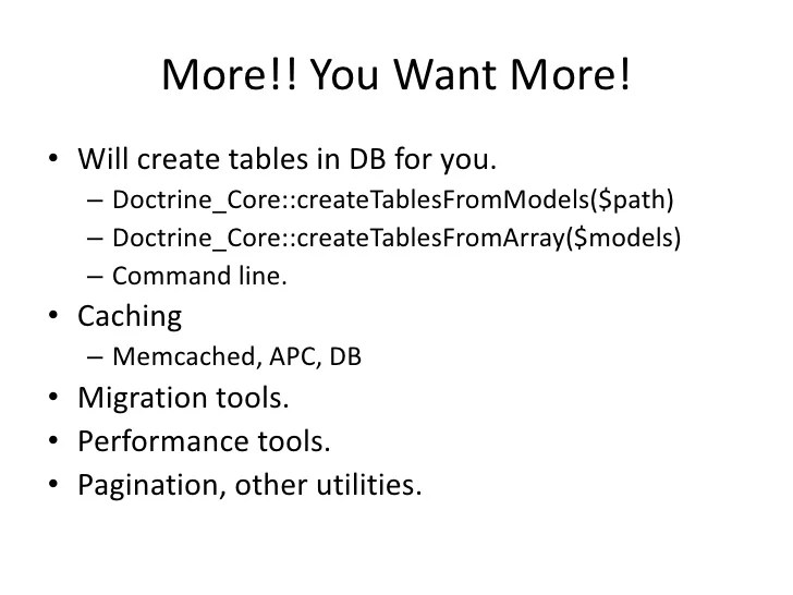 Zend Framework And Doctrine