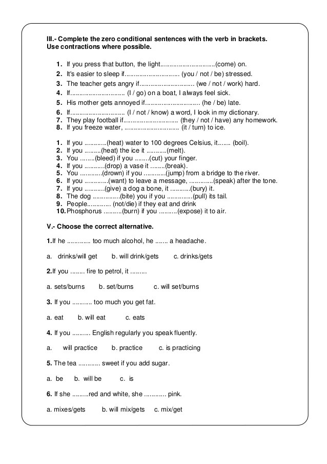 Zero conditional Zero conditional