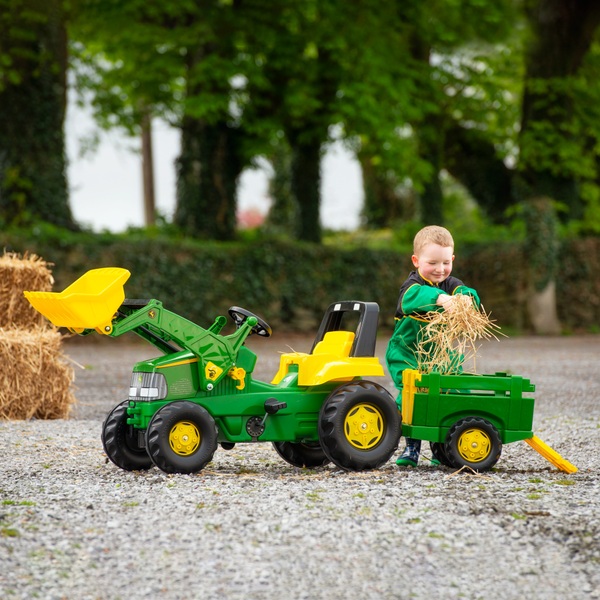 Rolly John Deere Large Tractor, Trailer and Loader Smyths Toys Ireland