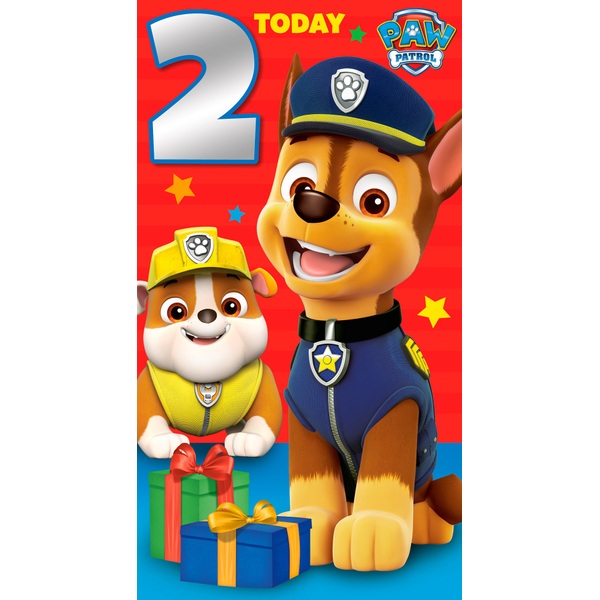 Paw Patrol Age 2 Birthday Card Paw Patrol UK
