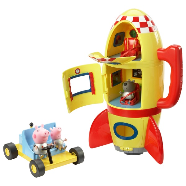 Peppa Pig Space Explorer Set with Moon buggy and 3 figures Smyths Toys UK