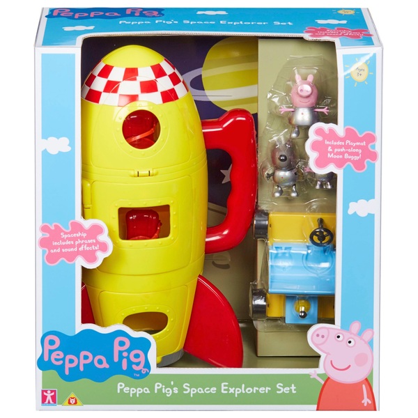 Peppa Pig Space Explorer Set with Moon buggy and 3 figures Smyths Toys Ireland