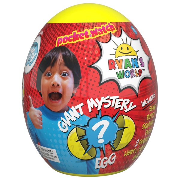 Ryan's World Giant Mystery Yellow Egg Series 1 Assortment Ryan's