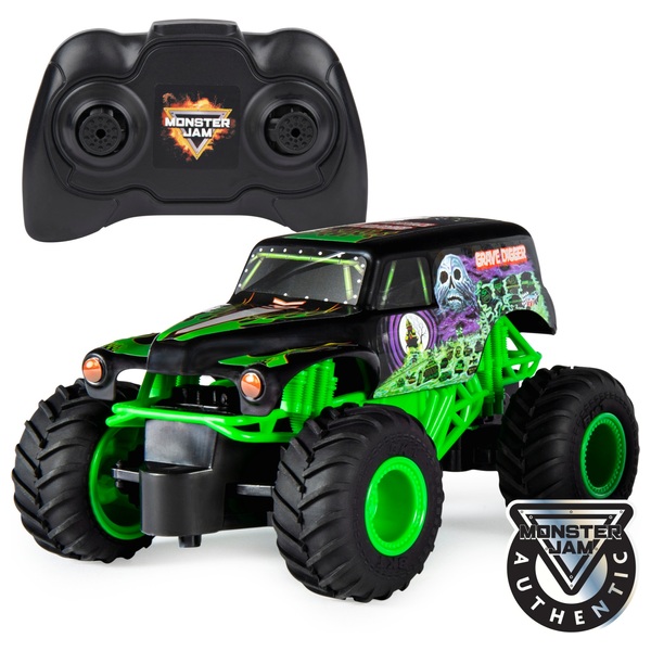 Monster Jam 124 Grave Digger Remote Control Monster Truck Smyths Toys