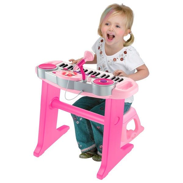 Big Steps Groove Rockstar Keyboard Pink Smyths Toys UK