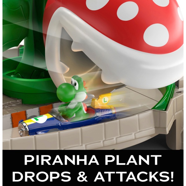 Hot Wheels Mario Kart Piranha Plant Slide Track Set Smyths Toys UK